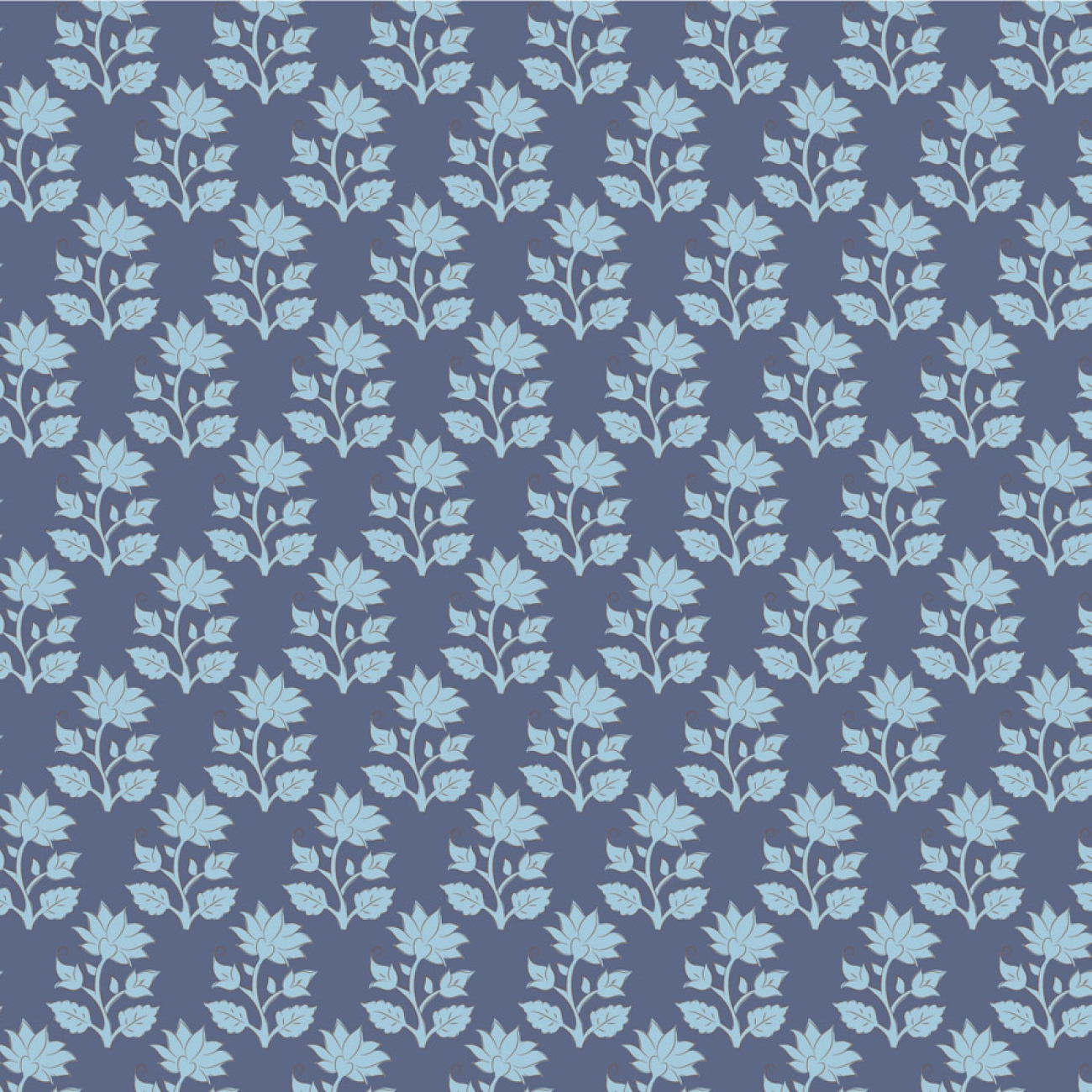 Tilda Patchwork Stoff Baumwolle - Mira Blue